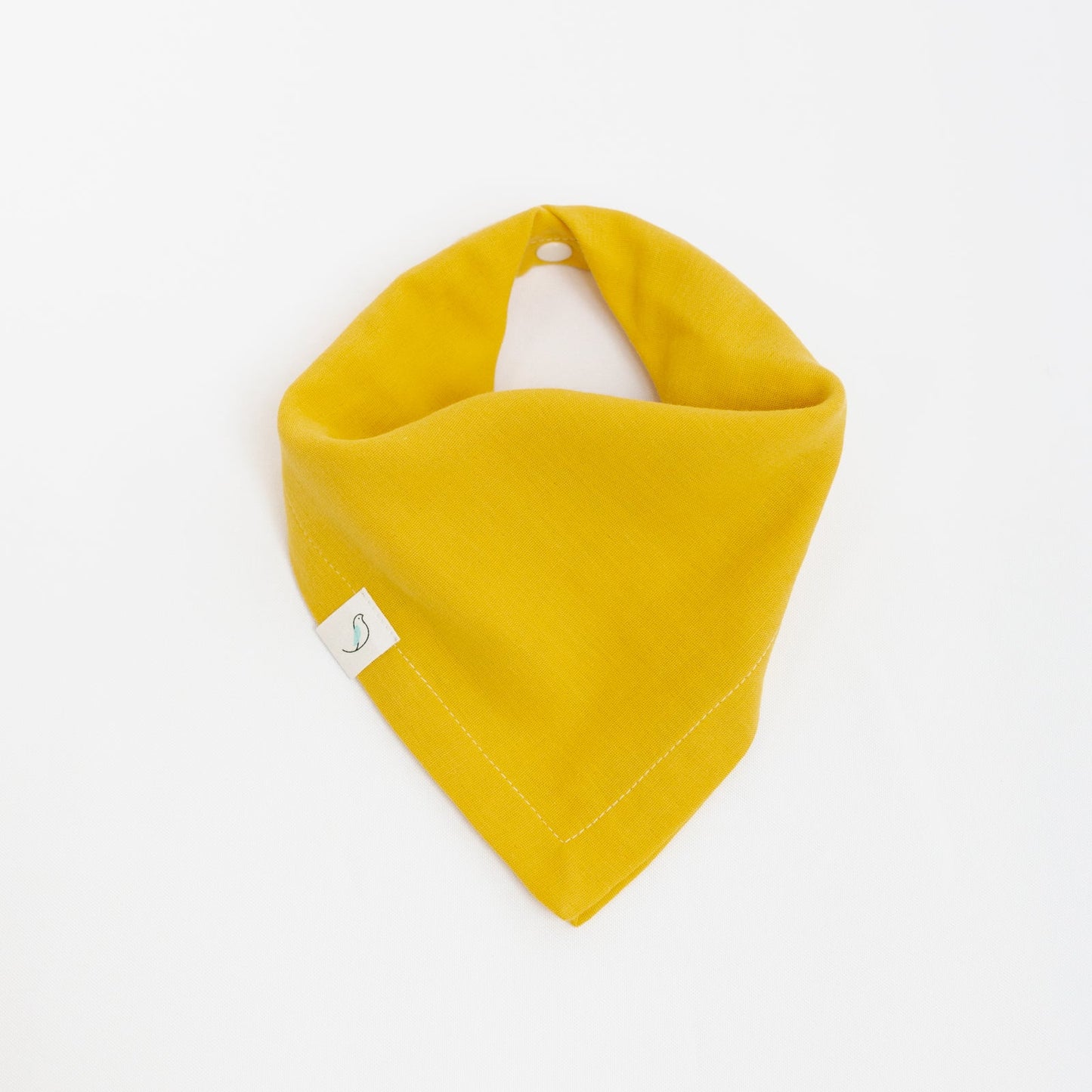 Ollie Bandana Bib in "Saffron" // ORGANIC Double Gauze