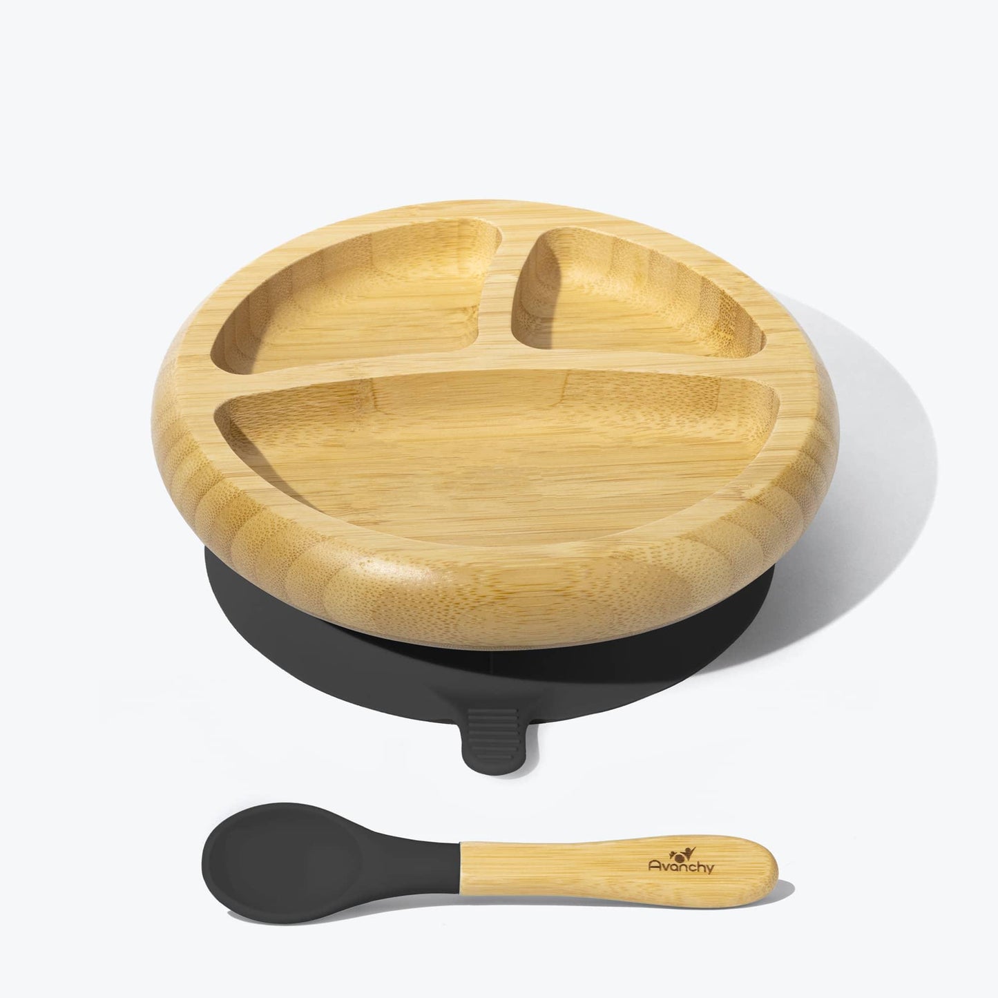 Avanchy Bamboo Suction Baby Plate + Spoon
