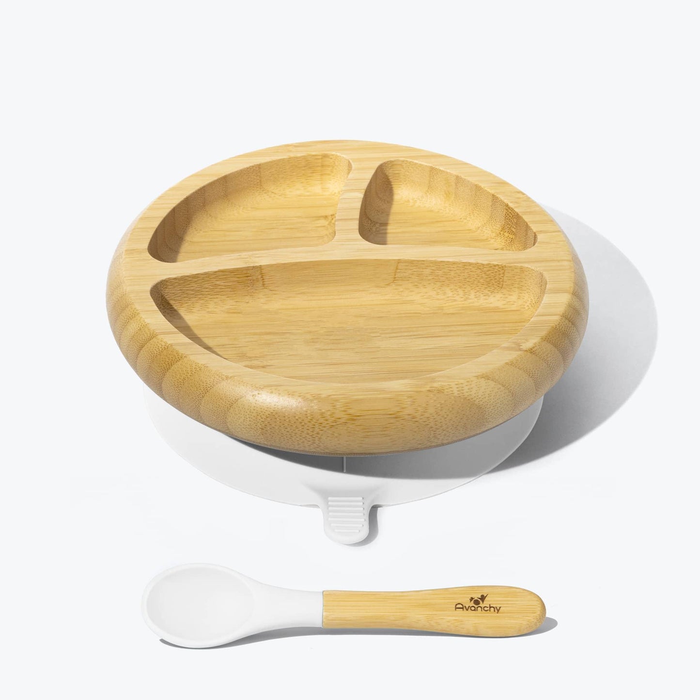 Avanchy Bamboo Suction Baby Plate + Spoon