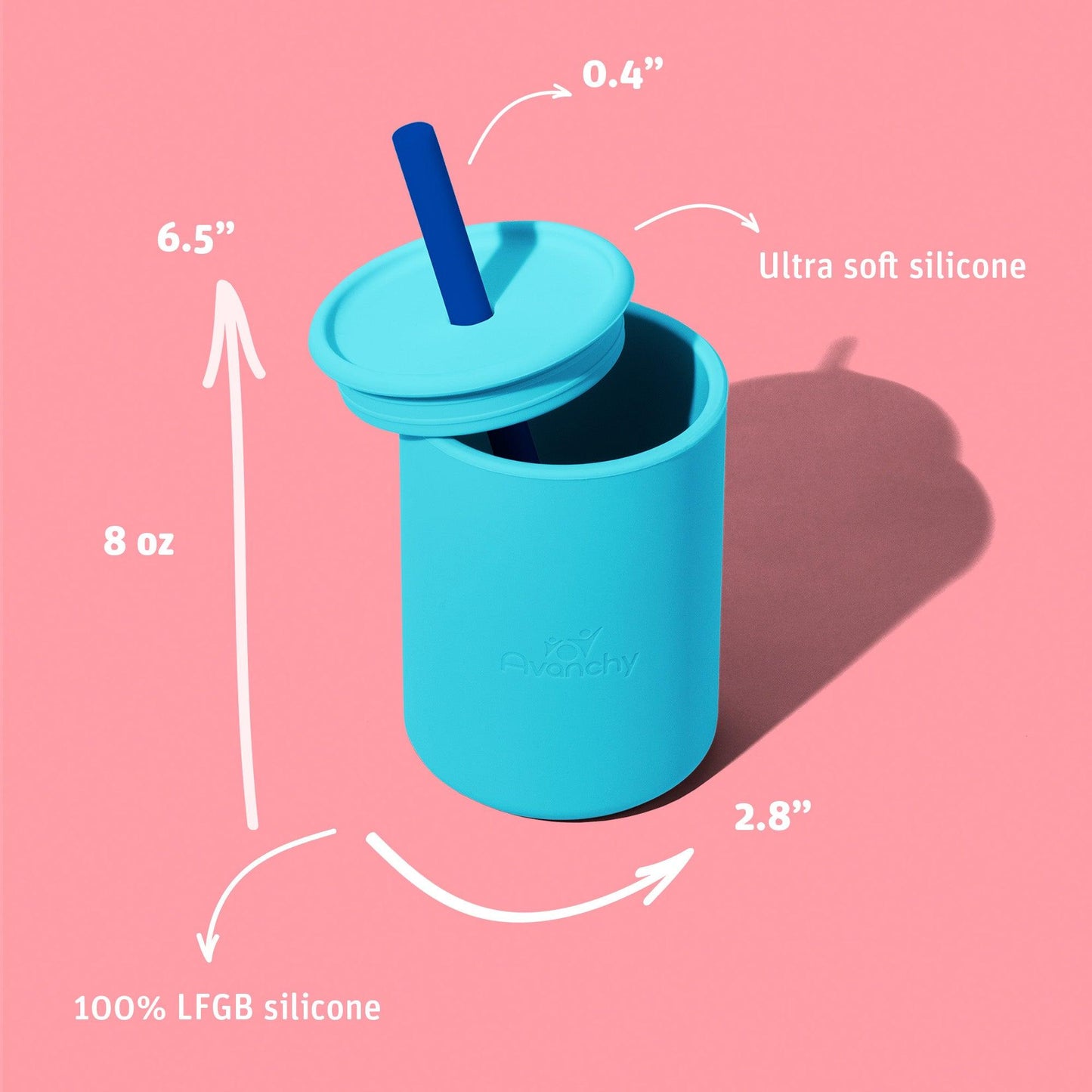 Avanchy La Petite Medium Silicone Sippy Cup