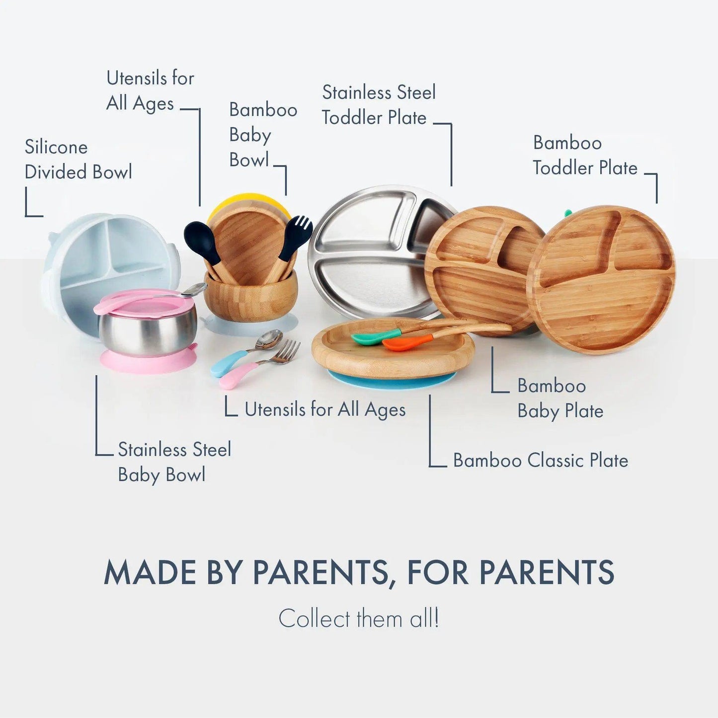 Avanchy Stainless Steel Suction Toddler Plate