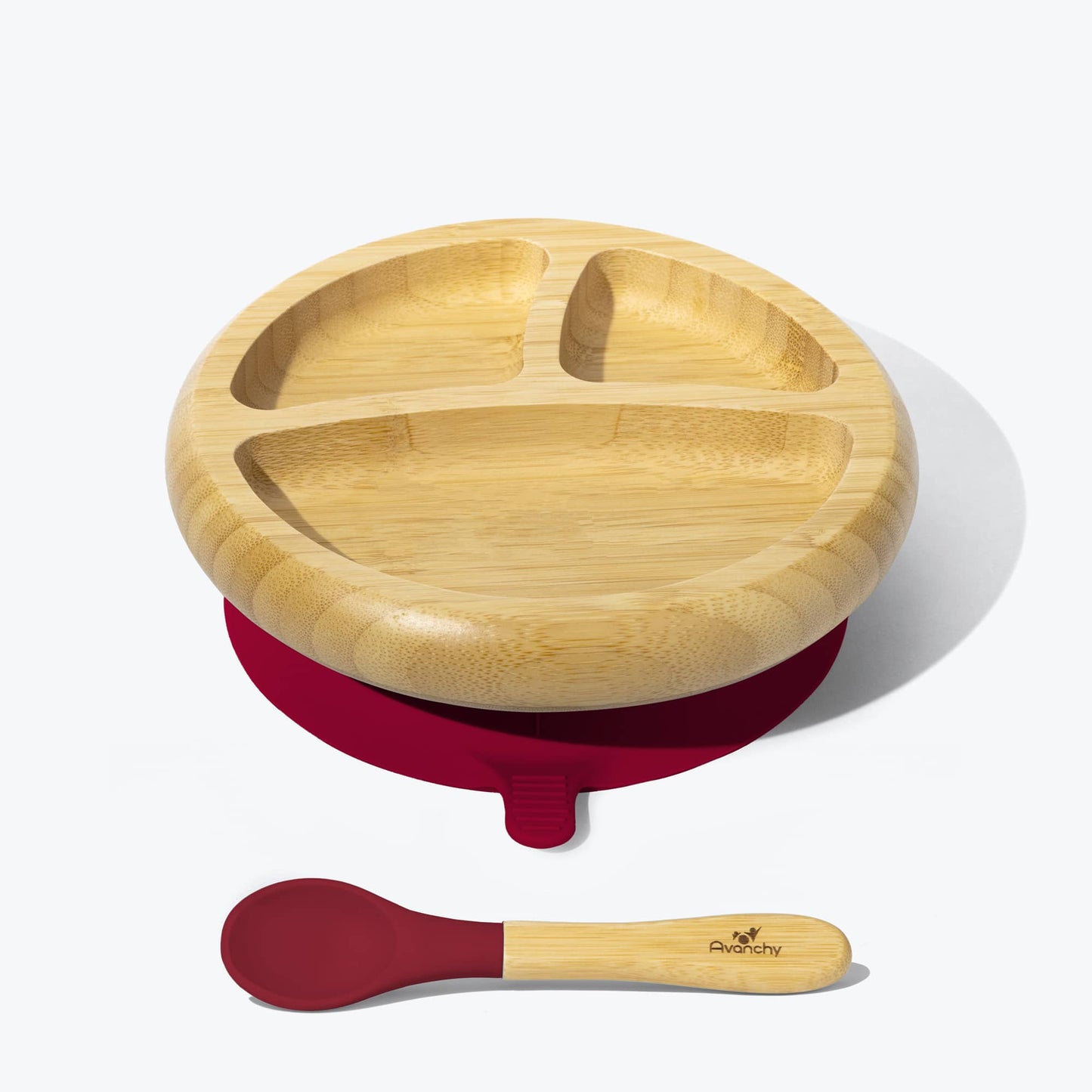 Avanchy Bamboo Suction Baby Plate + Spoon