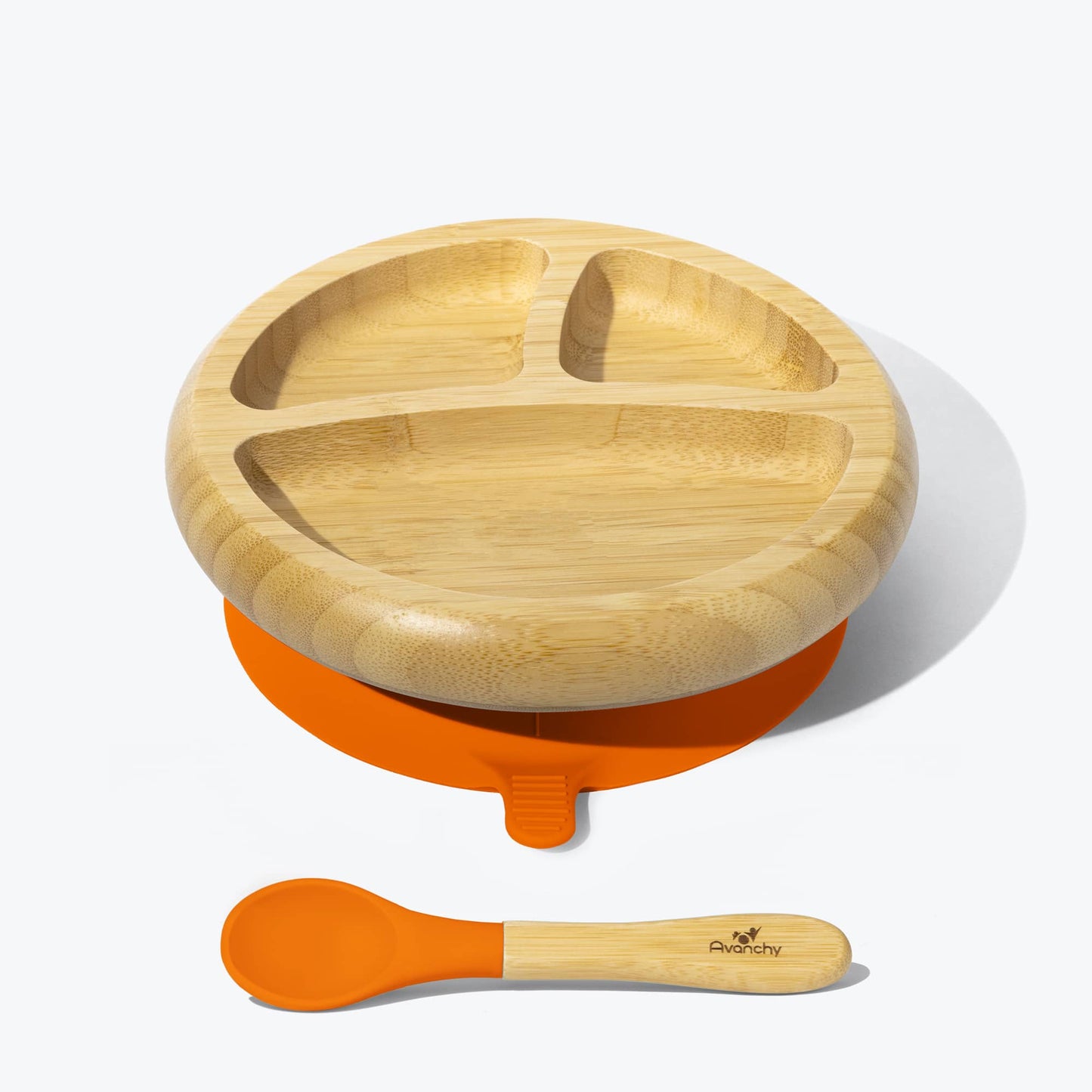 Avanchy Bamboo Suction Baby Plate + Spoon
