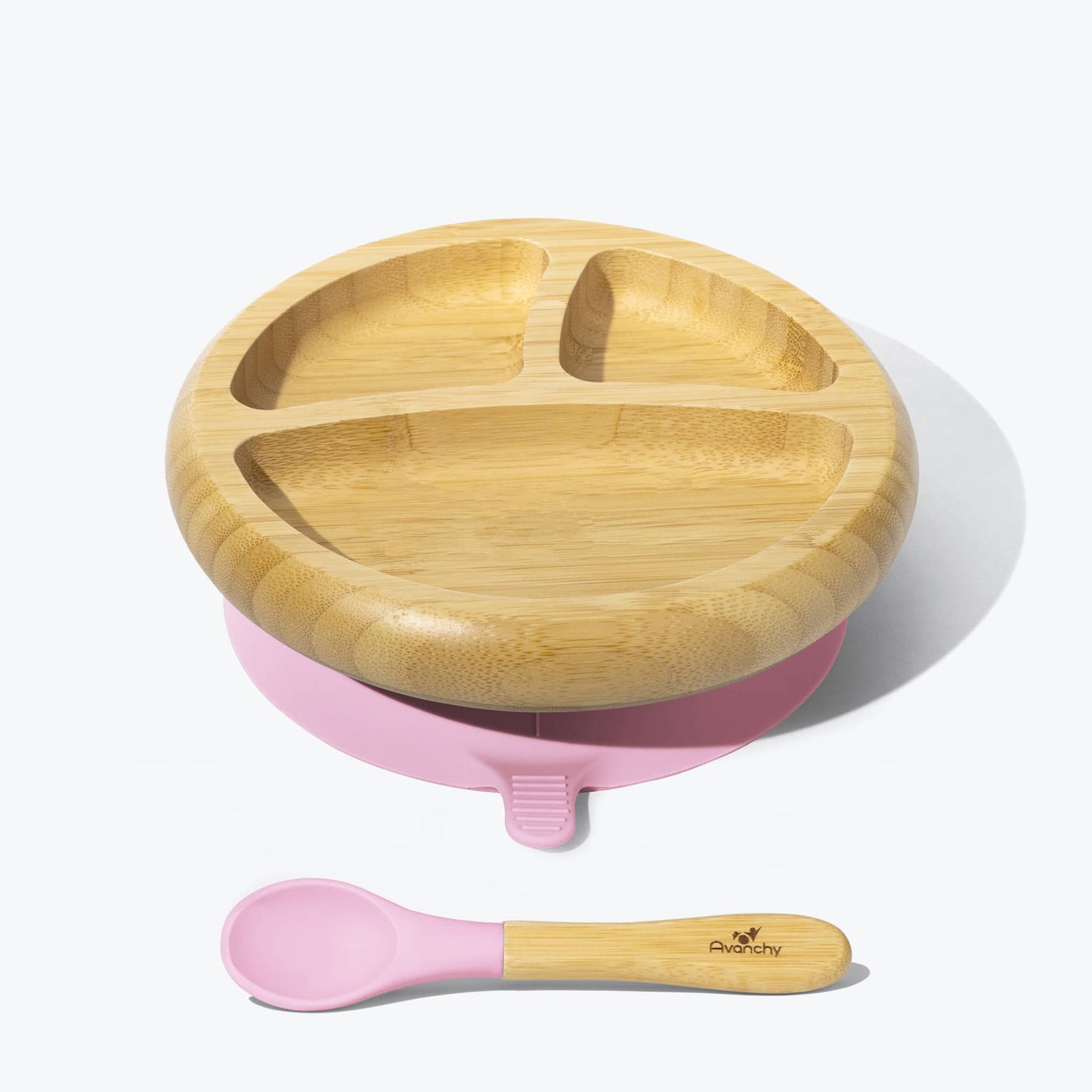 Avanchy Bamboo Suction Baby Plate + Spoon