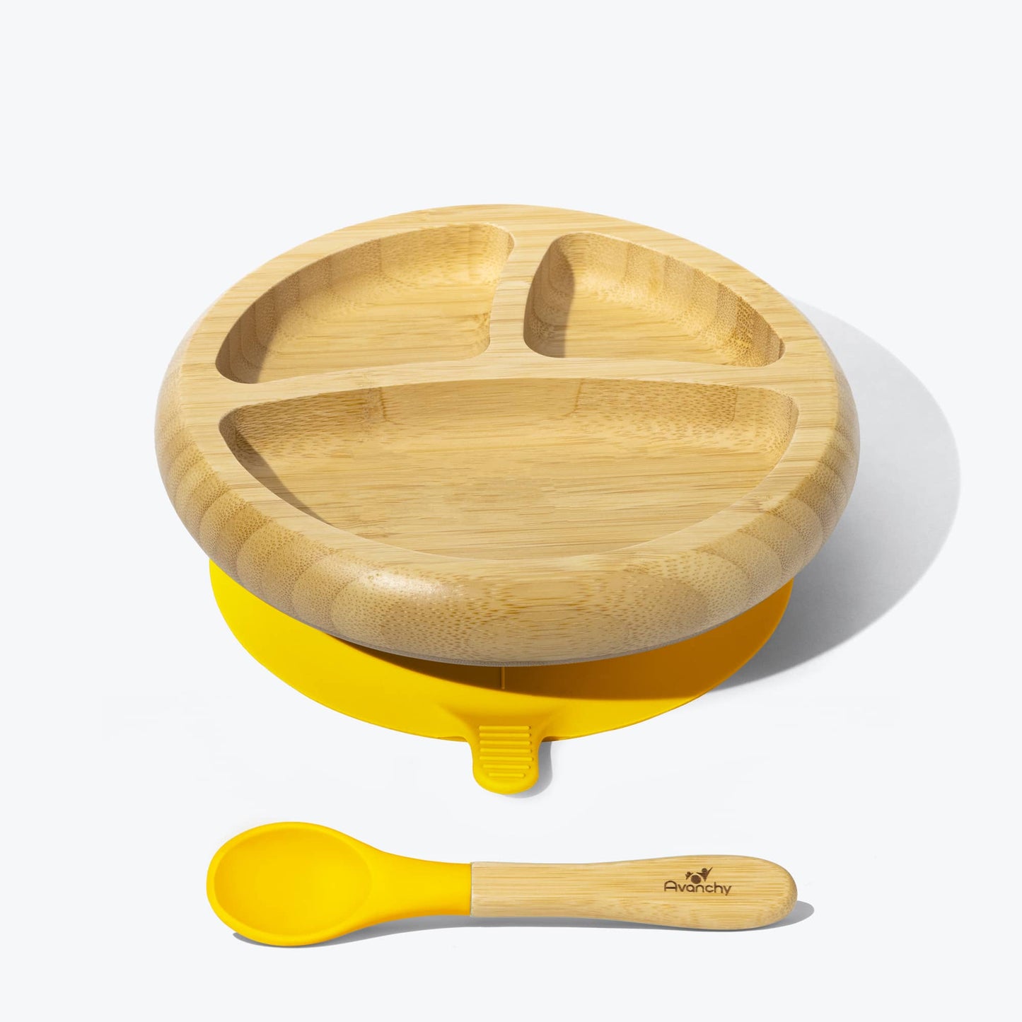 Avanchy Bamboo Suction Baby Plate + Spoon