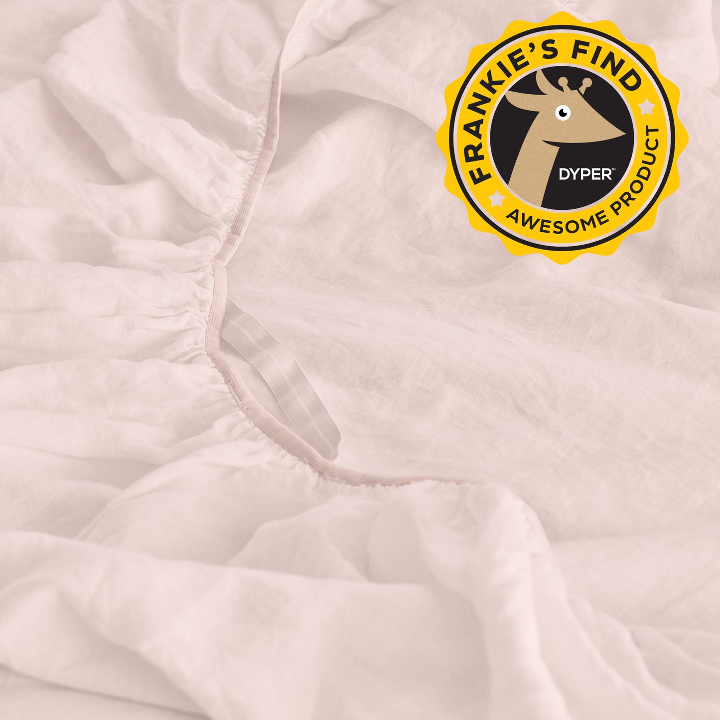 Hemp Crib Sheet in Rosewater