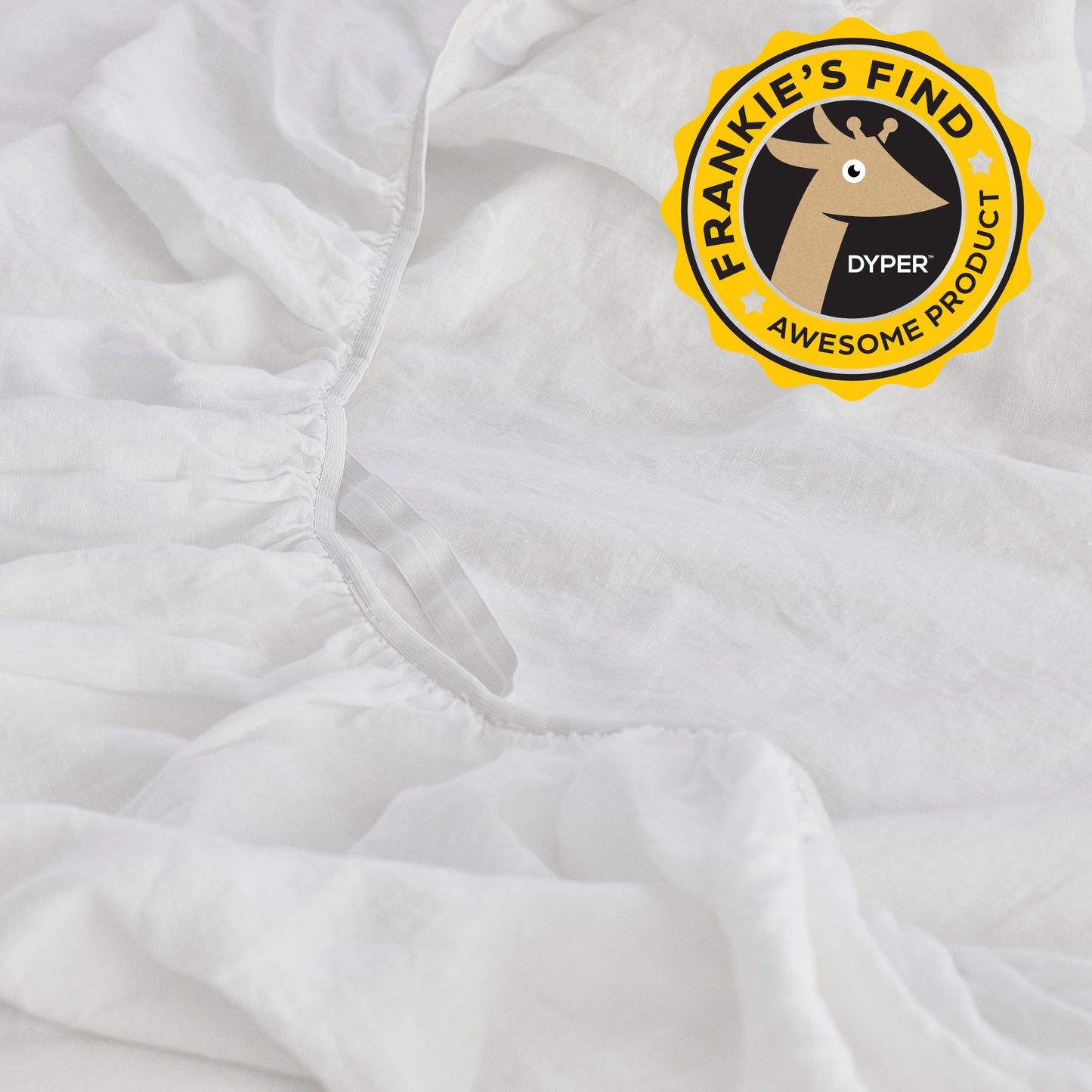 Hemp Crib Sheet in White
