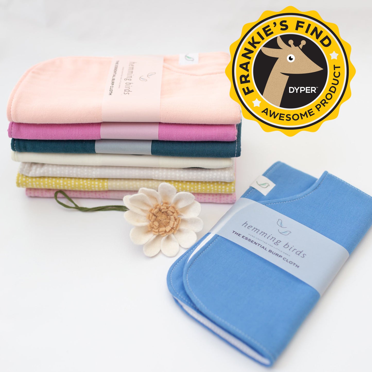 ONE Essential BURP CLOTH // Choose a color