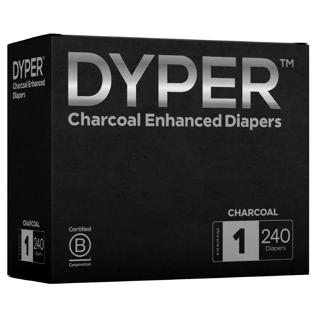 Charcoal Enhanced Diapers Monthly Box Subscription