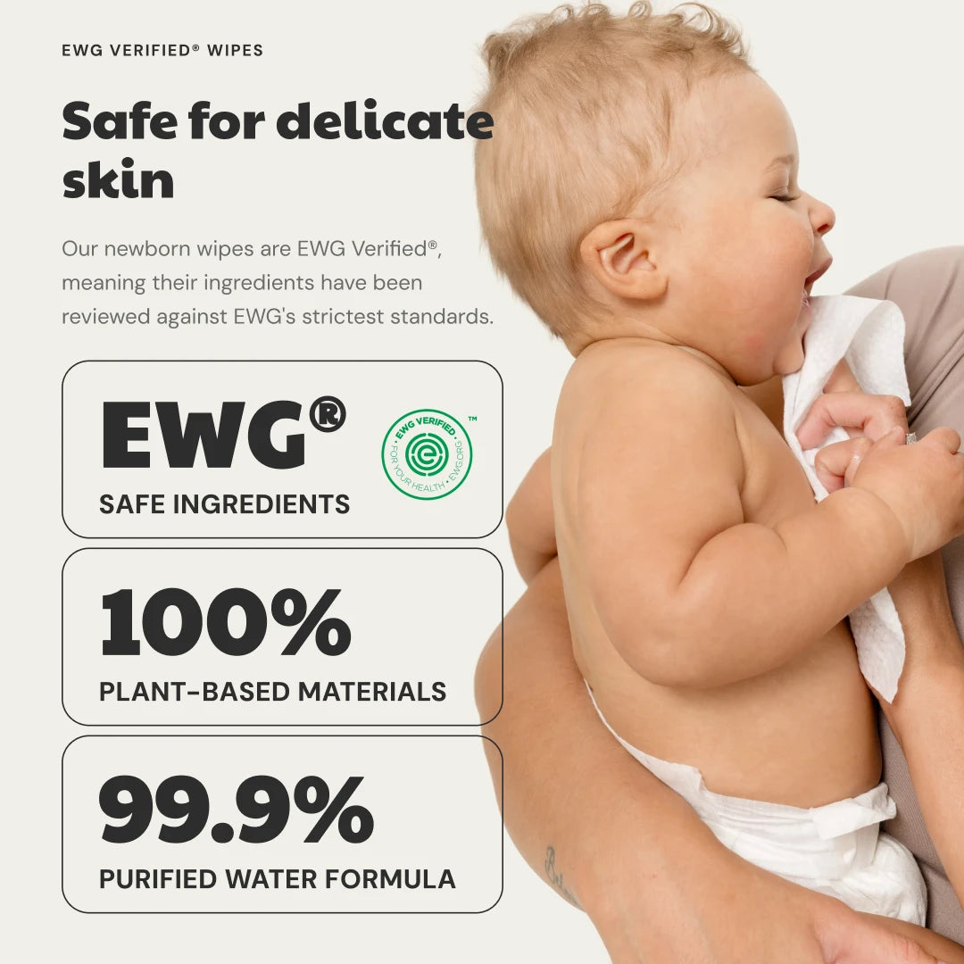 EWG Verified 99.9% Water Wipes