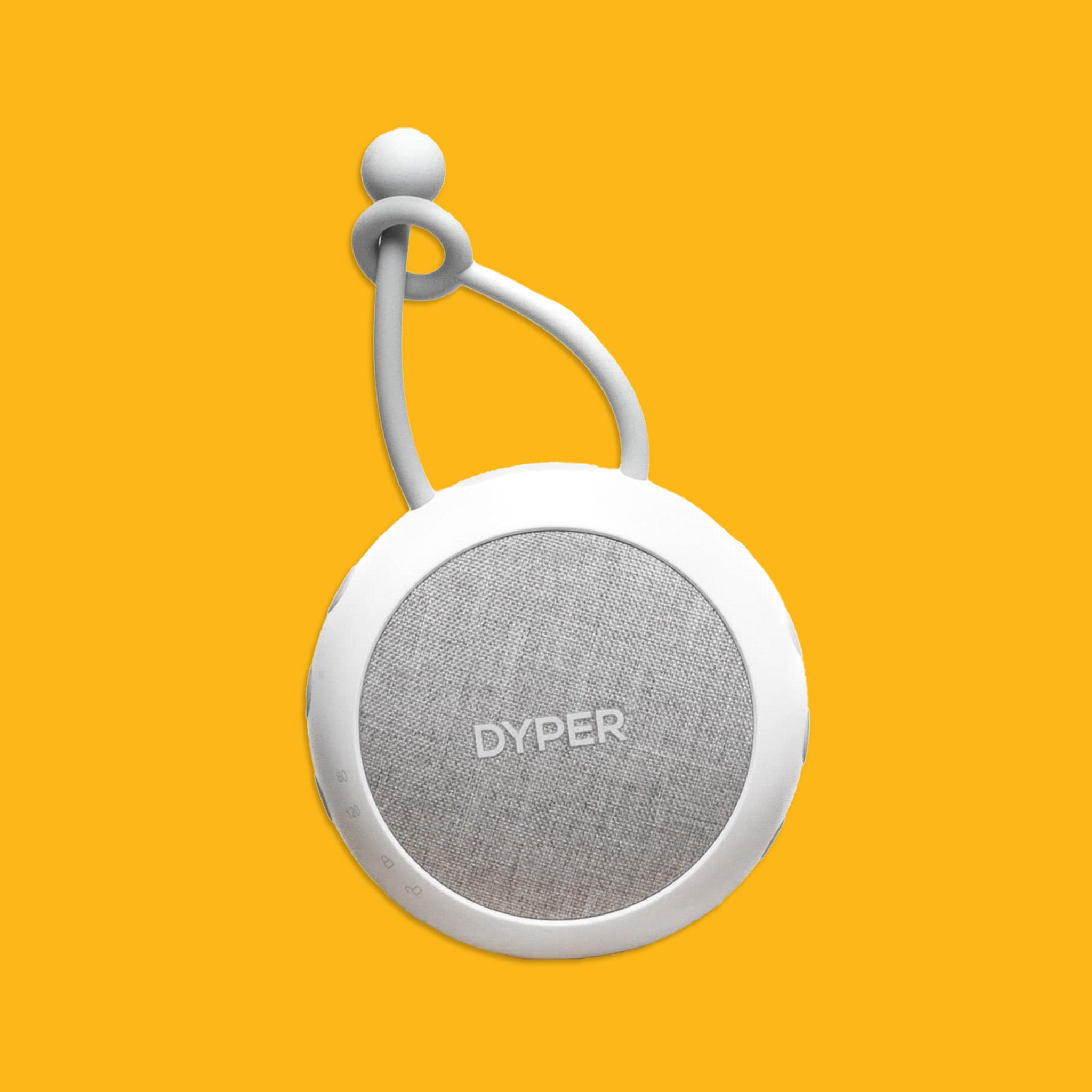 Dyper device on a yellow background