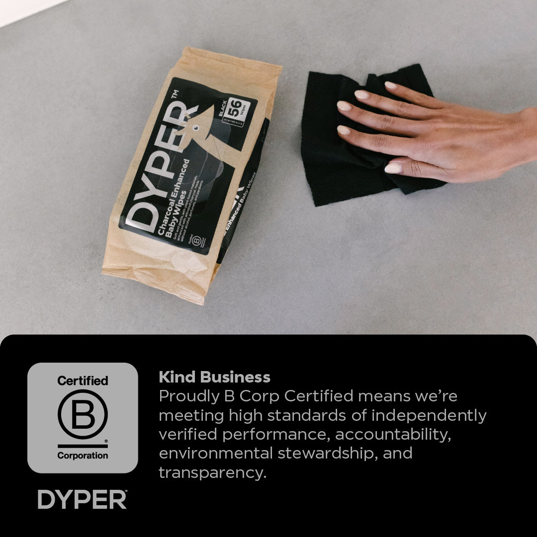 Charcoal Enhanced Baby Wipes DYPER