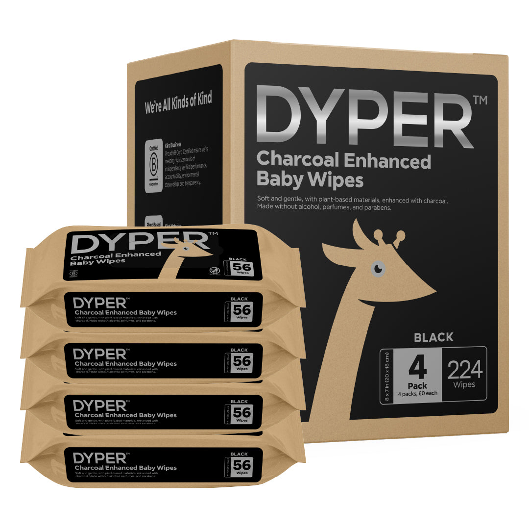 Charcoal Enhanced Baby Wipes DYPER