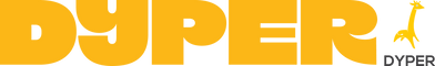 DYPER logo with a yellow giraffe icon on a white background